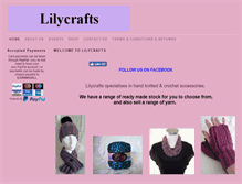 Tablet Screenshot of lilycrafts.co.uk